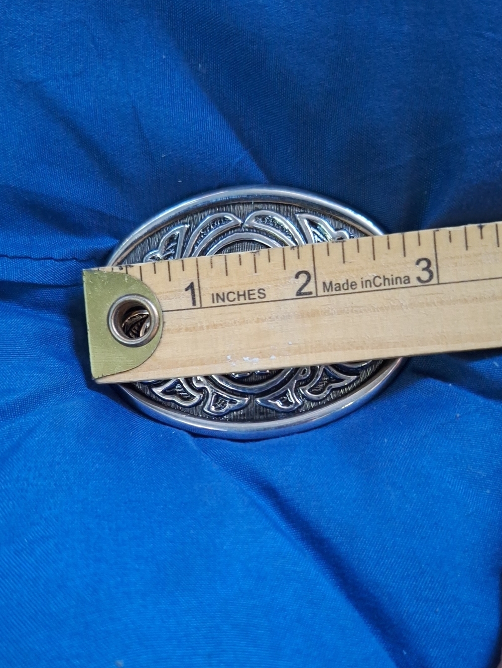 Vintage 1980s Avon Western Horse Saddle Belt Buckle Silver Tone Metal - Picture 5 of 6